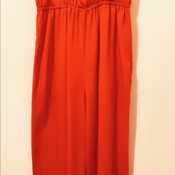 Red Bebe Jumpsuit - Picture 3 of 4